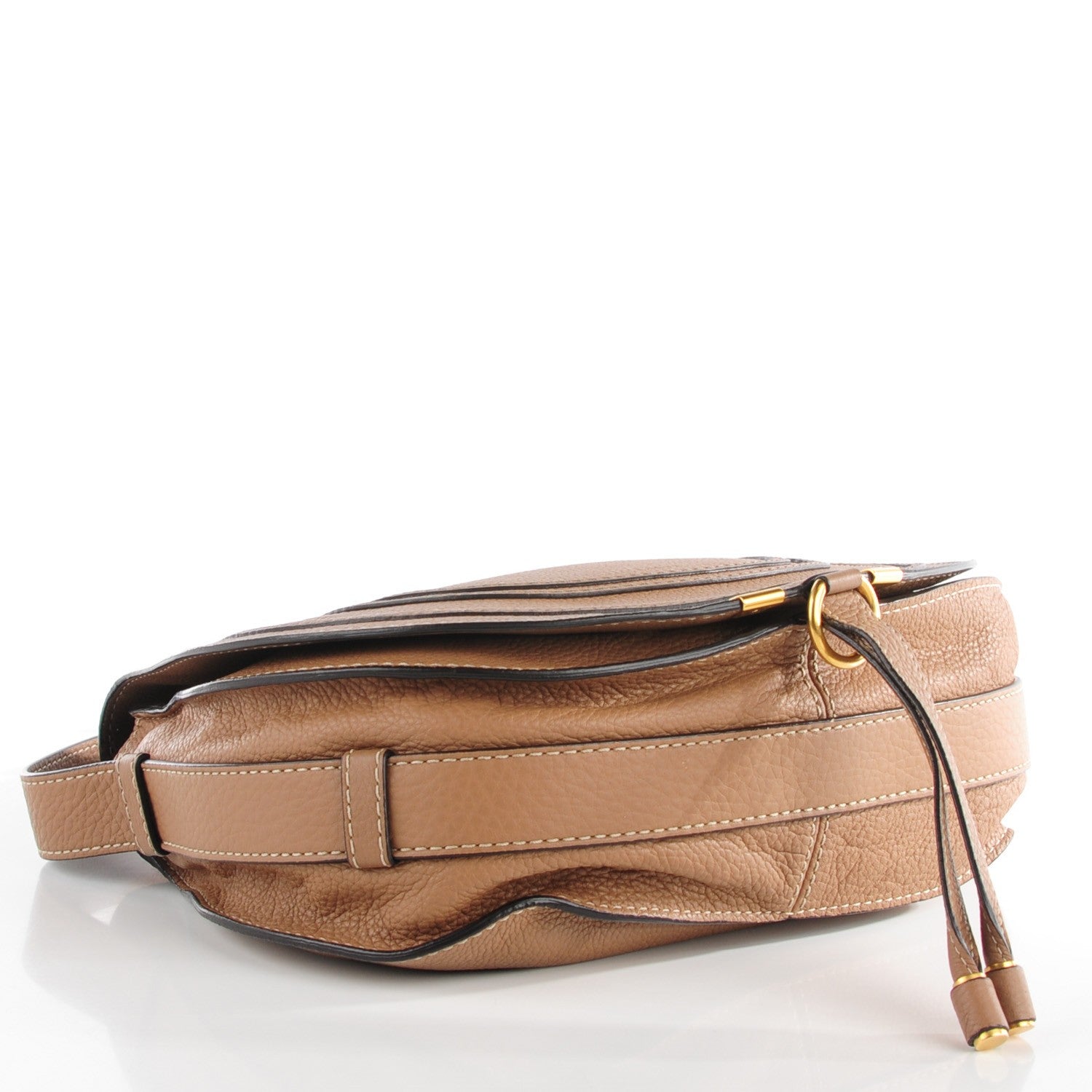 Chloe Calfskin Medium Marcie Round Crossbody Bag Nut 4 of 11
