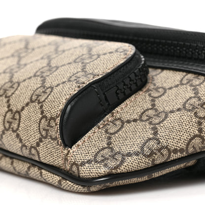 Gucci GG Supreme Monogram Belt Bag Black 8 of 9