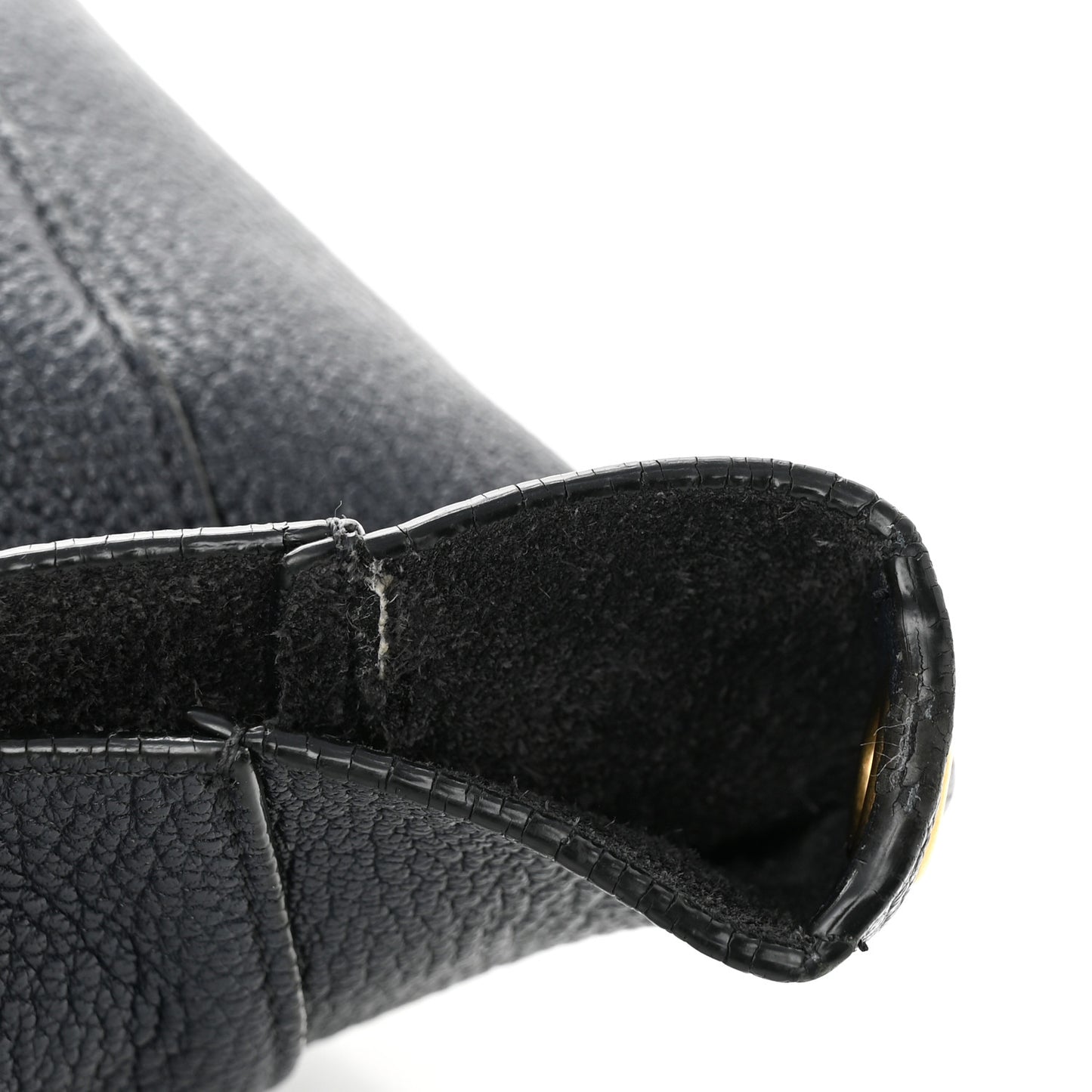 Soft Grained Calfskin Small Sangle Bucket Bag Navy Blue