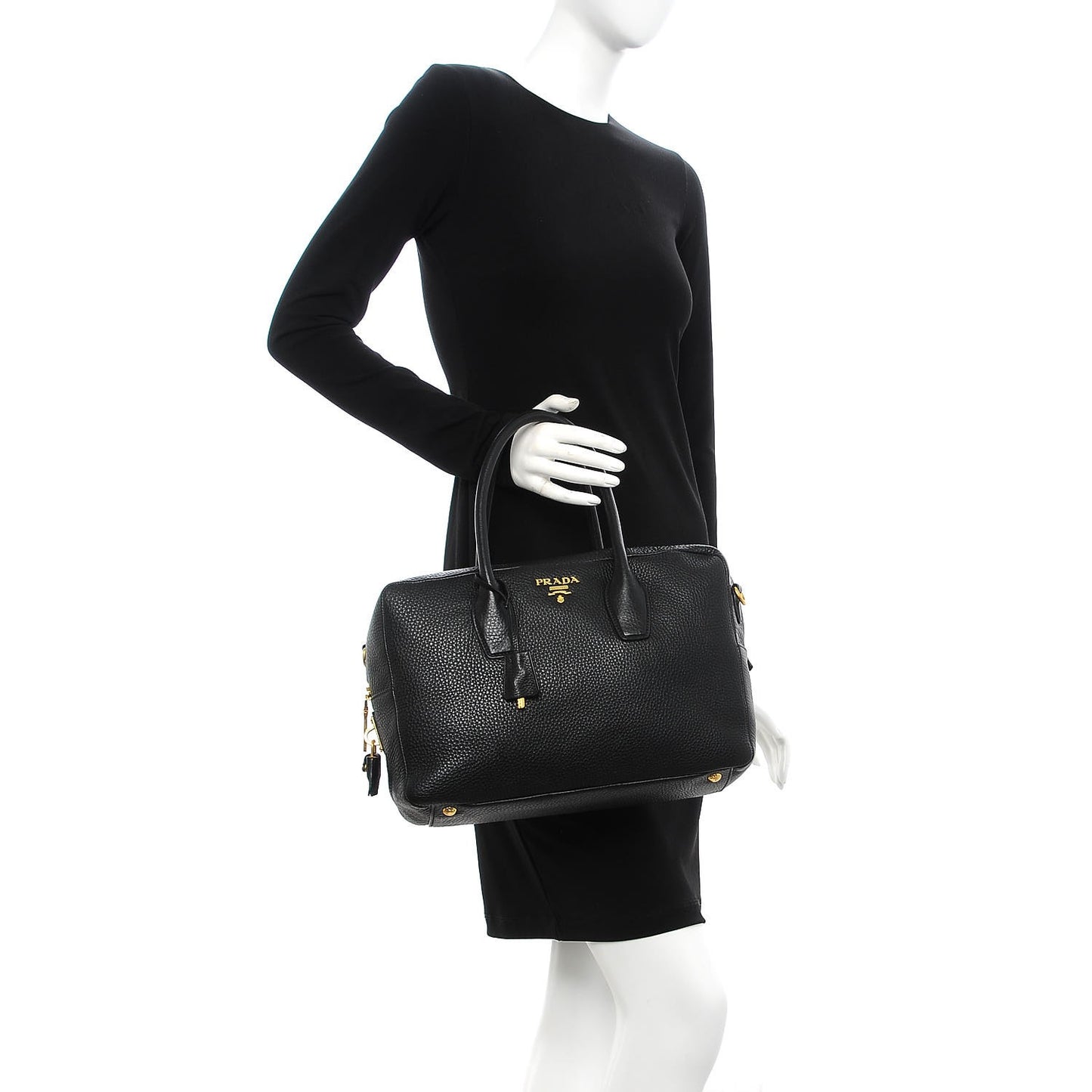 Vitello Daino Bauletto Nero Black