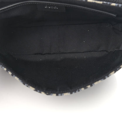 Christian Dior Oblique Saddle Messenger Beige Black 5 of 9
