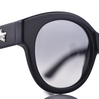 Gucci Round Frame GG Star Sunglasses GG0207S Black 9 of 10