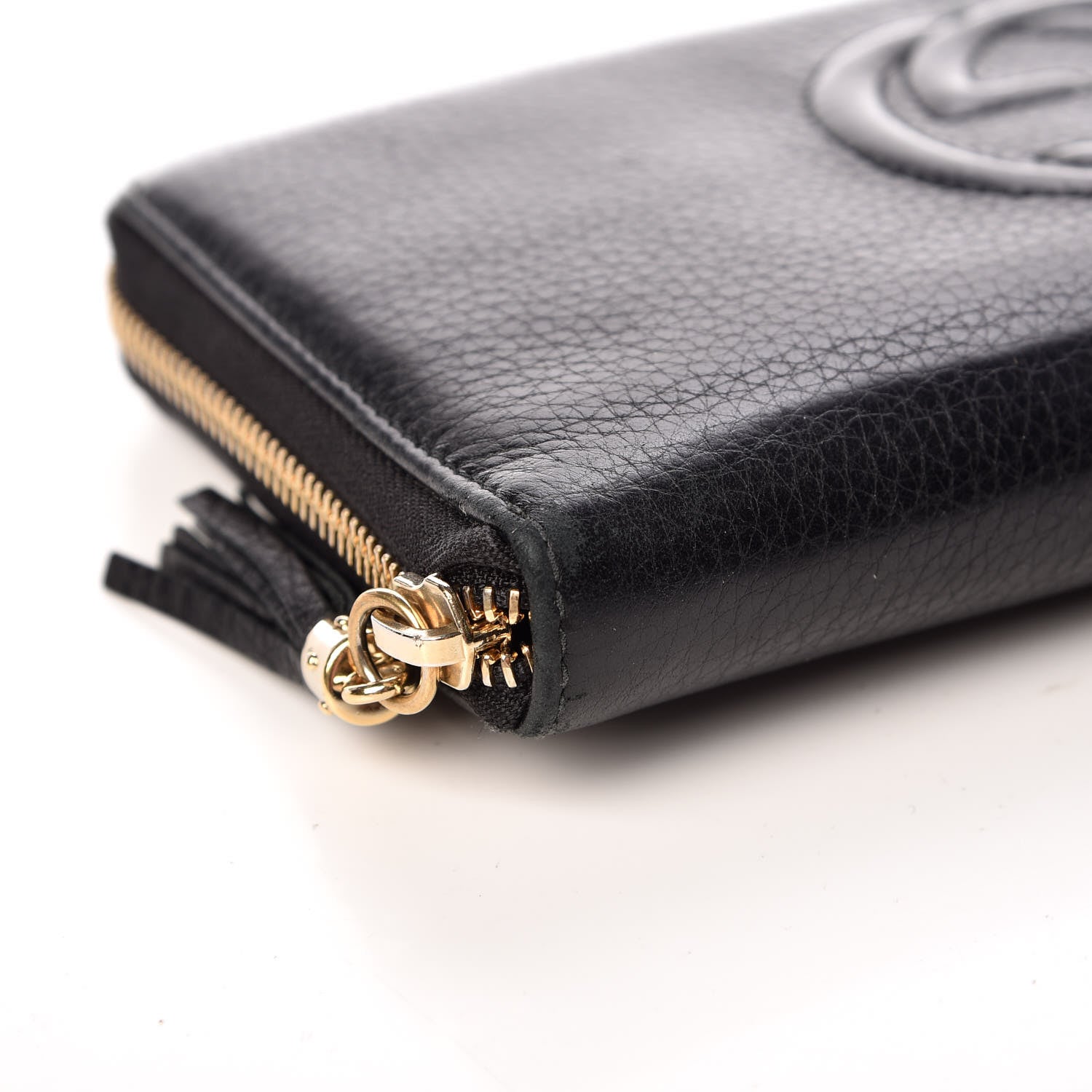 Gucci Calfskin Soho Zip Around Wallet Black 5 of 13