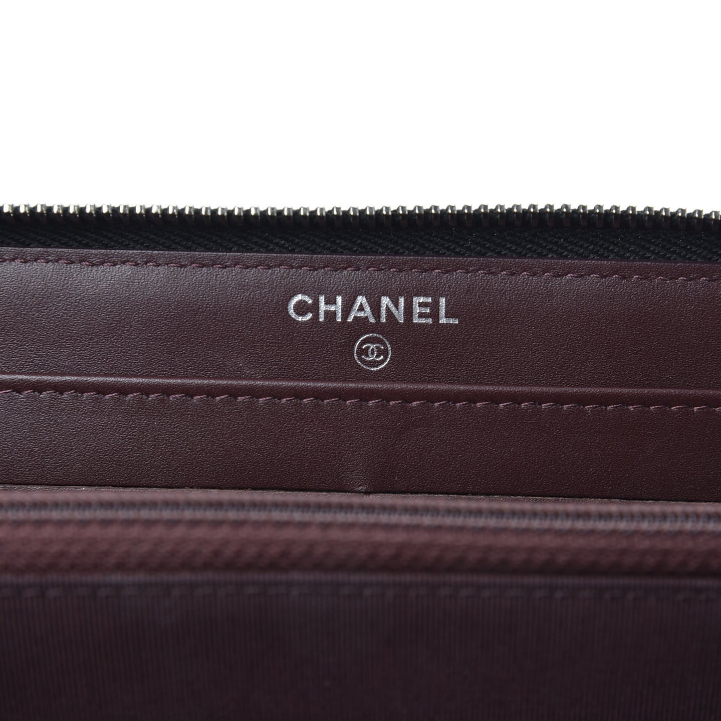 Caviar Quilted Large Gusset Zip Around Wallet Black