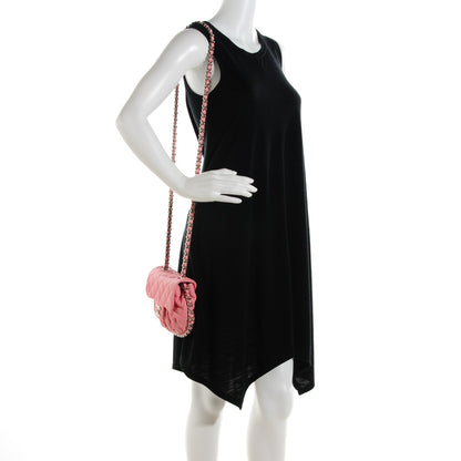 Chanel Washed Lambskin Mini Chain Around Flap Pink 2 of 7