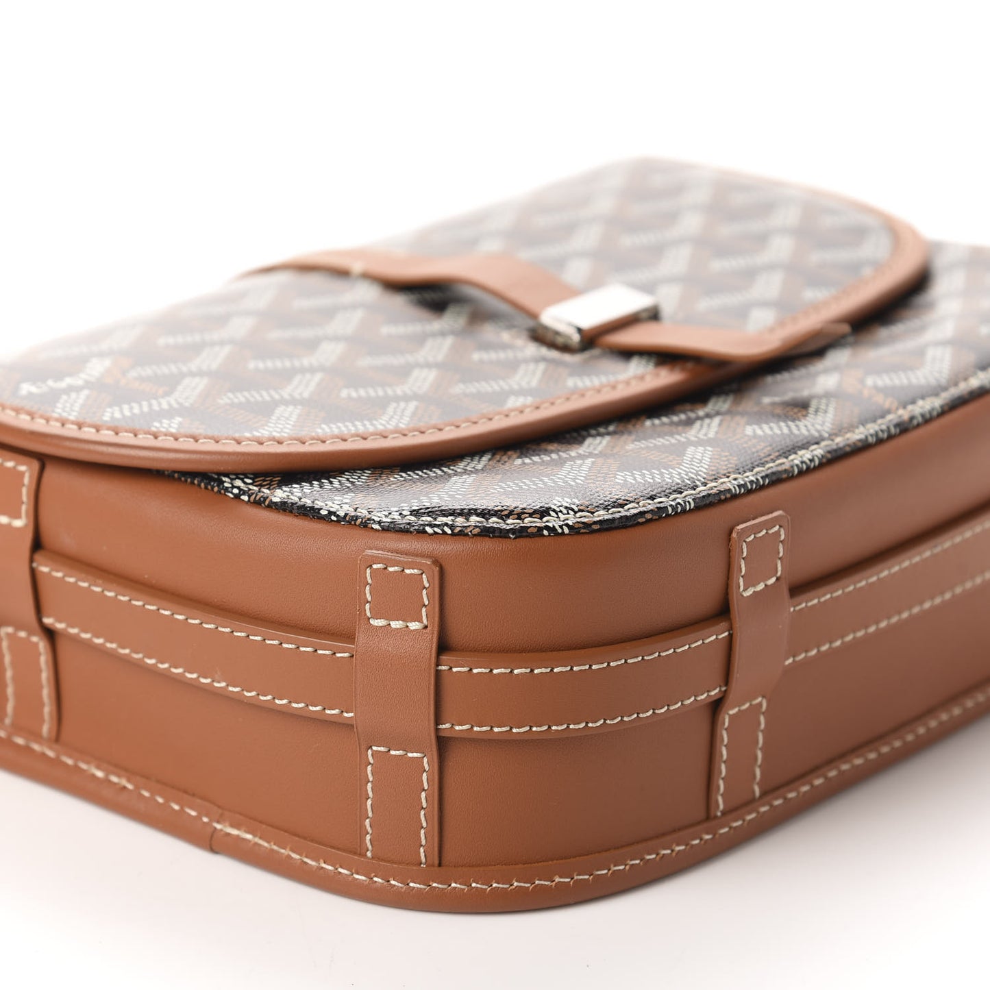 Goyardine Belvedere II PM Messenger Bag Black Gold
