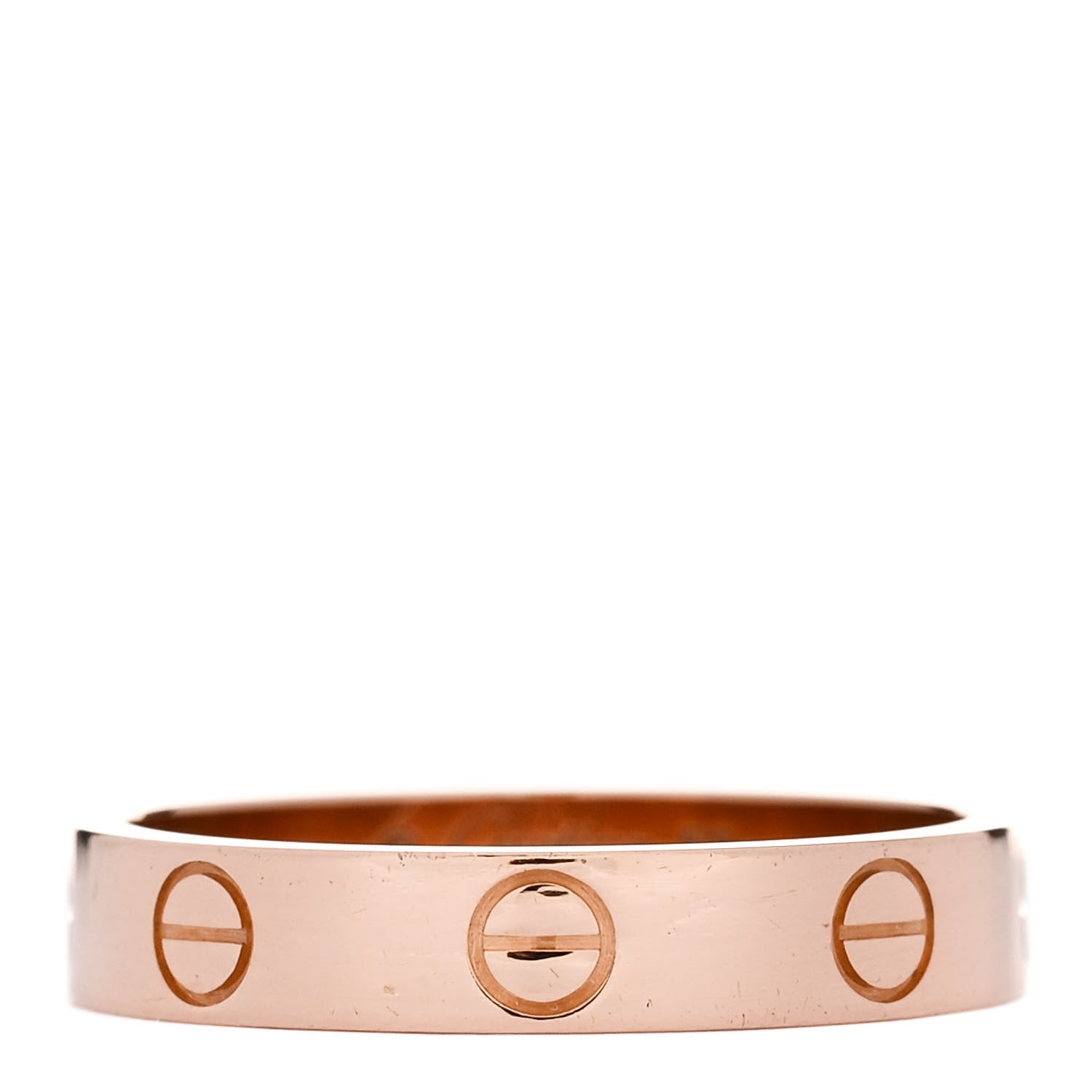 Cartier 18K Pink Gold 3.5mm LOVE Wedding Band Ring 53 6.5 1 of 5