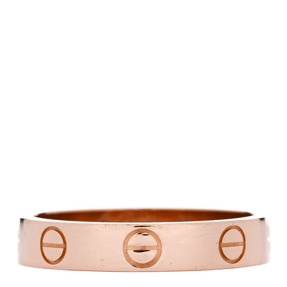 Cartier 18K Pink Gold 3.5mm LOVE Wedding Band Ring 53 6.5 1 of 5