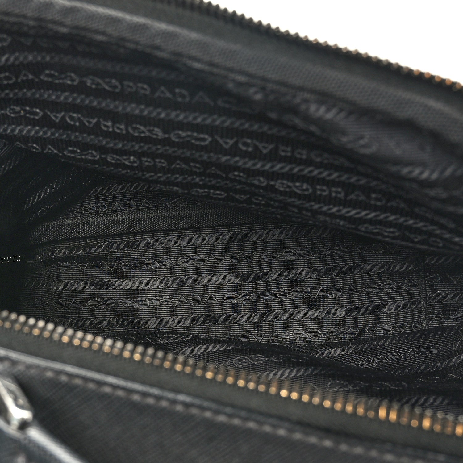Prada Tessuto Saffiano Medium Brique Crossbody Bag Black 5 of 9