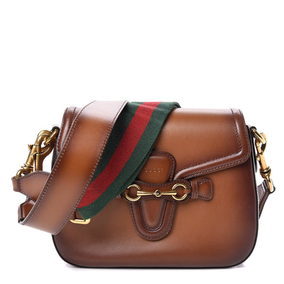 Gucci Calfskin Medium Lady Web Shoulder Bag Cuir 1 of 10