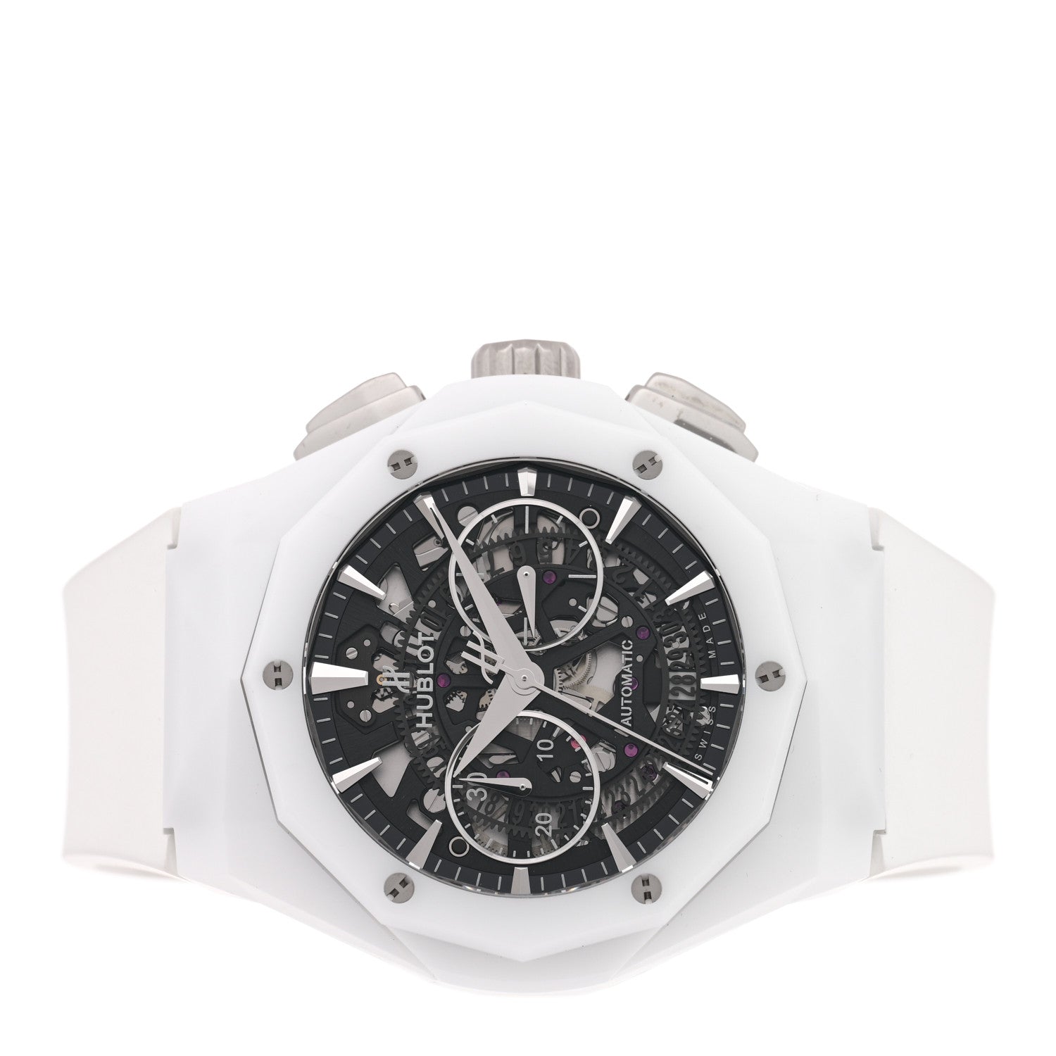 Hublot Ceramic Rubber 45mm Classic Fusion Aerofusion Chronograph Automatic Watch Black 525.HI.0170.RW.ORL21 2 of 5