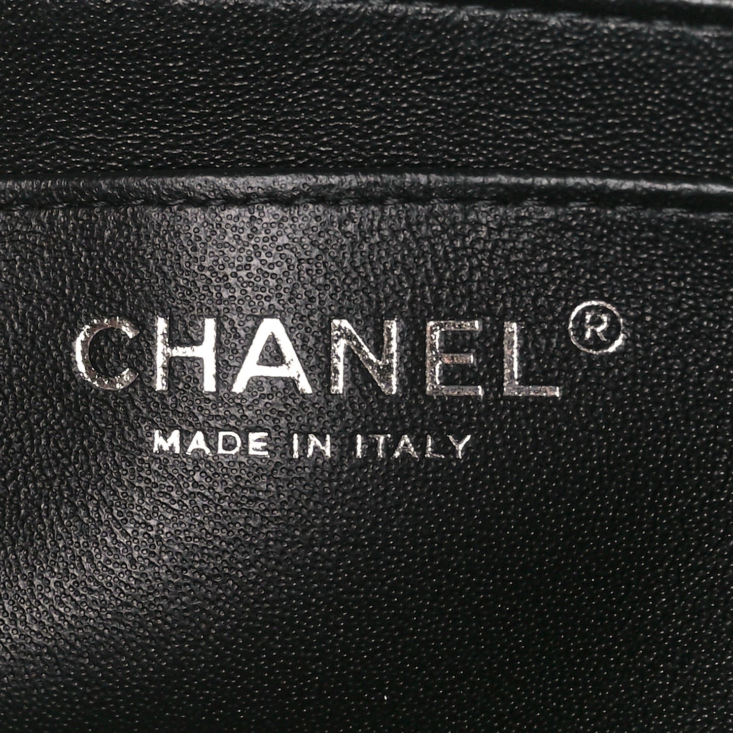 Lambskin Quilted Mini Rectangular Flap Black