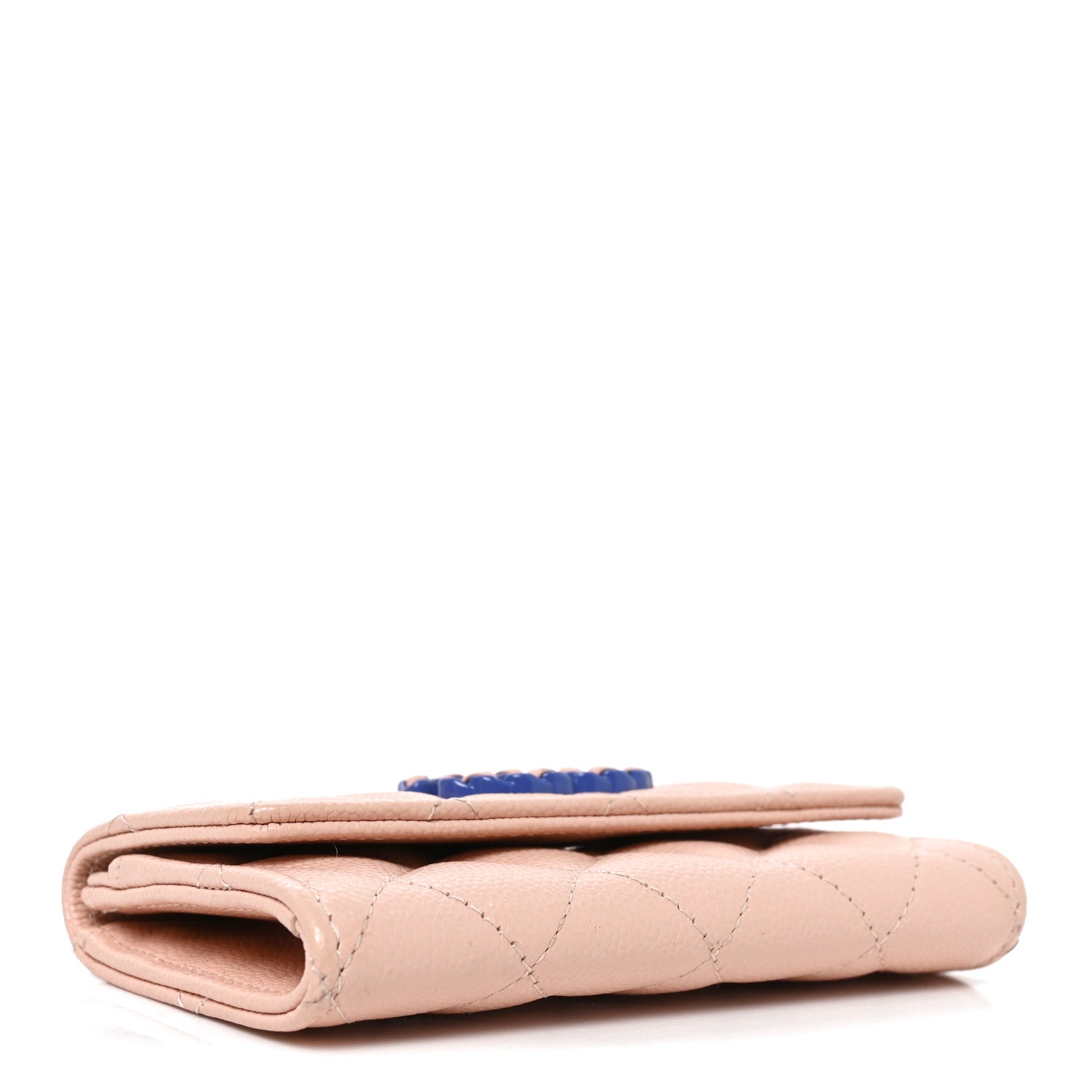 Chanel Caviar Quilted Chain CC Flap Card Holder Light Pink 4 of 9
