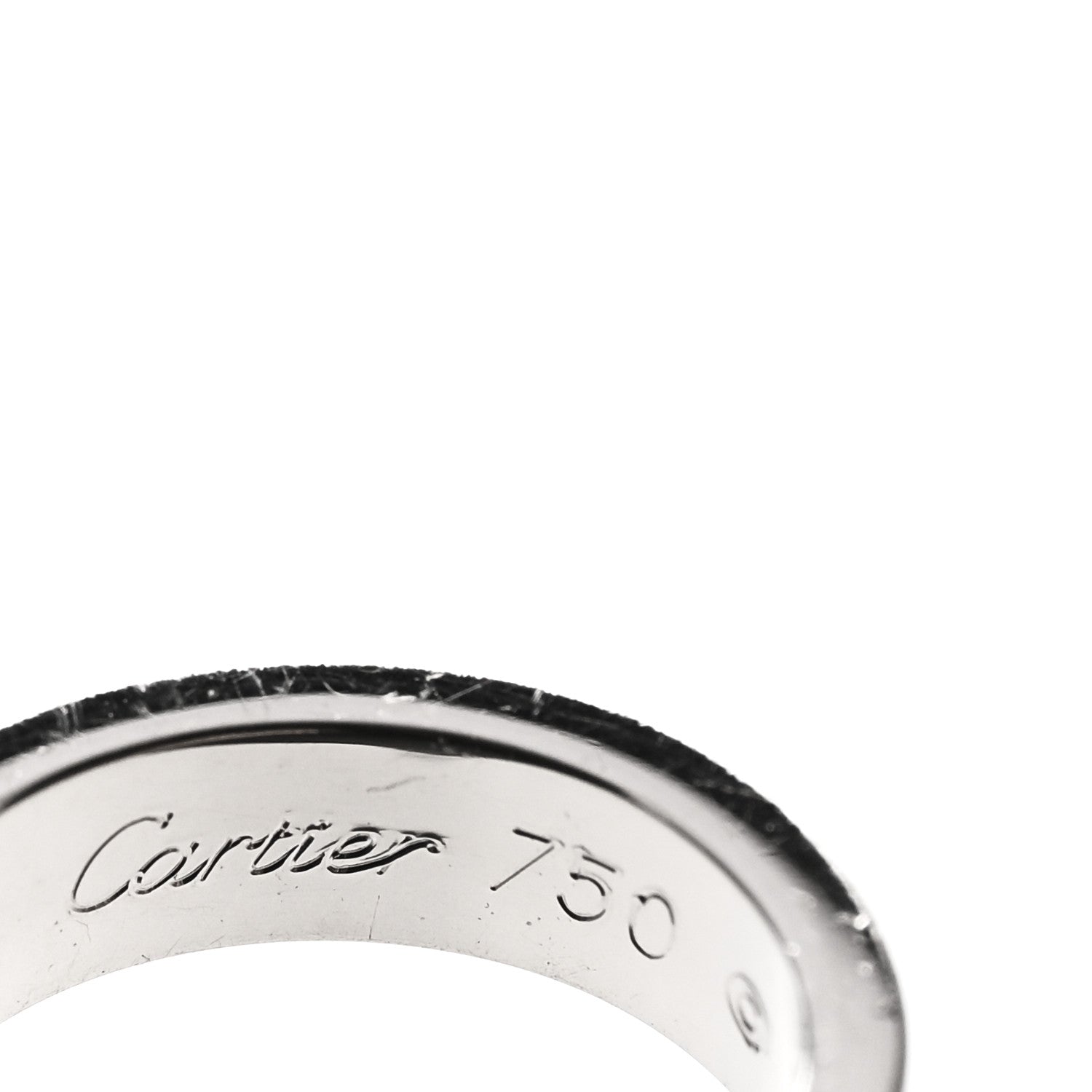 Cartier 18K White Gold Charity LOVE Adjustable Cord Bracelet Black 3 of 3
