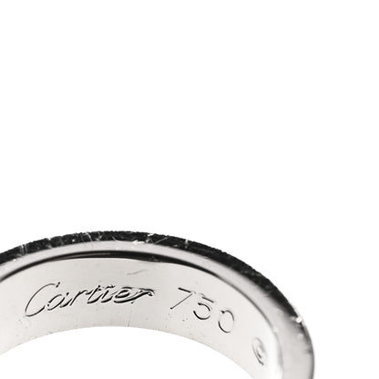 Cartier 18K White Gold Charity LOVE Adjustable Cord Bracelet Black 3 of 3