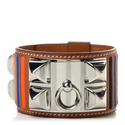 Hermes Barenia Collier de Chien CDC Rocabar Bracelet T2 Fauve 1 of 5