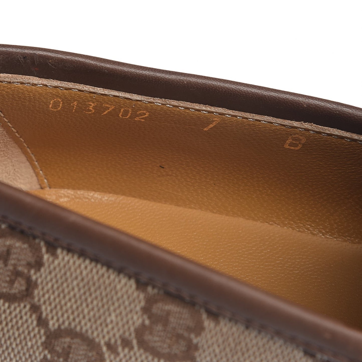 Monogram Calfskin Womens Horsebit Loafers 7 Brown