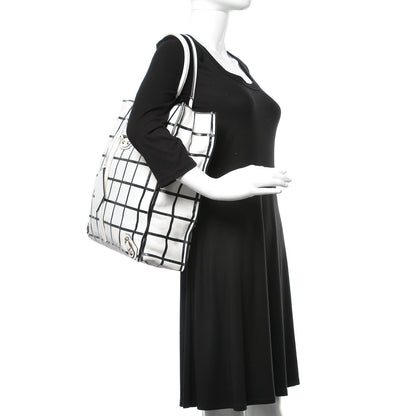 Balenciaga Agneau Papier Ledger Tote White Black 3 of 13