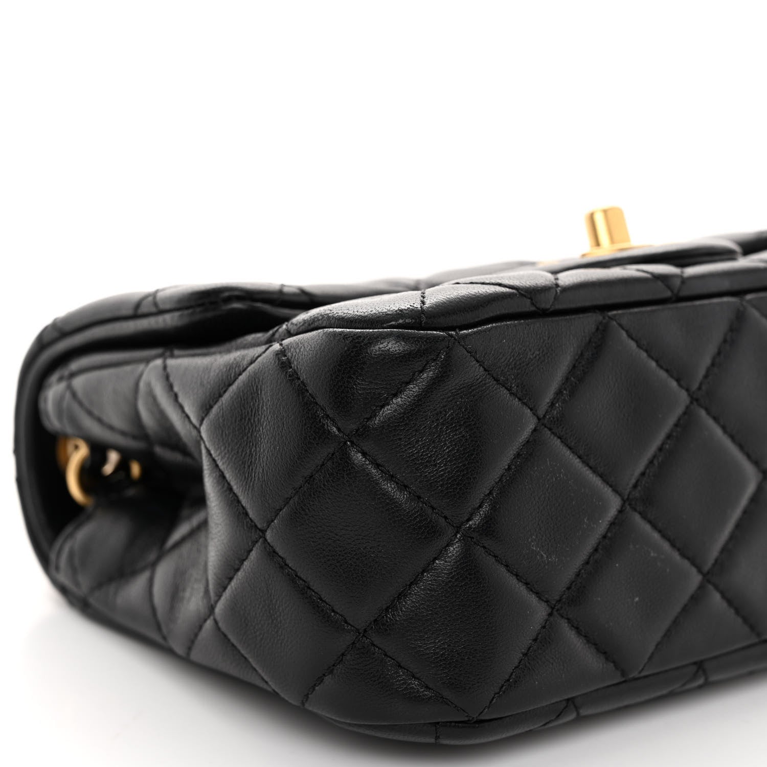 Chanel Lambskin Quilted Mini Pearl Crush Flap Black 8 of 10