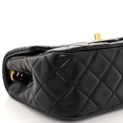 Chanel Lambskin Quilted Mini Pearl Crush Flap Black 8 of 10