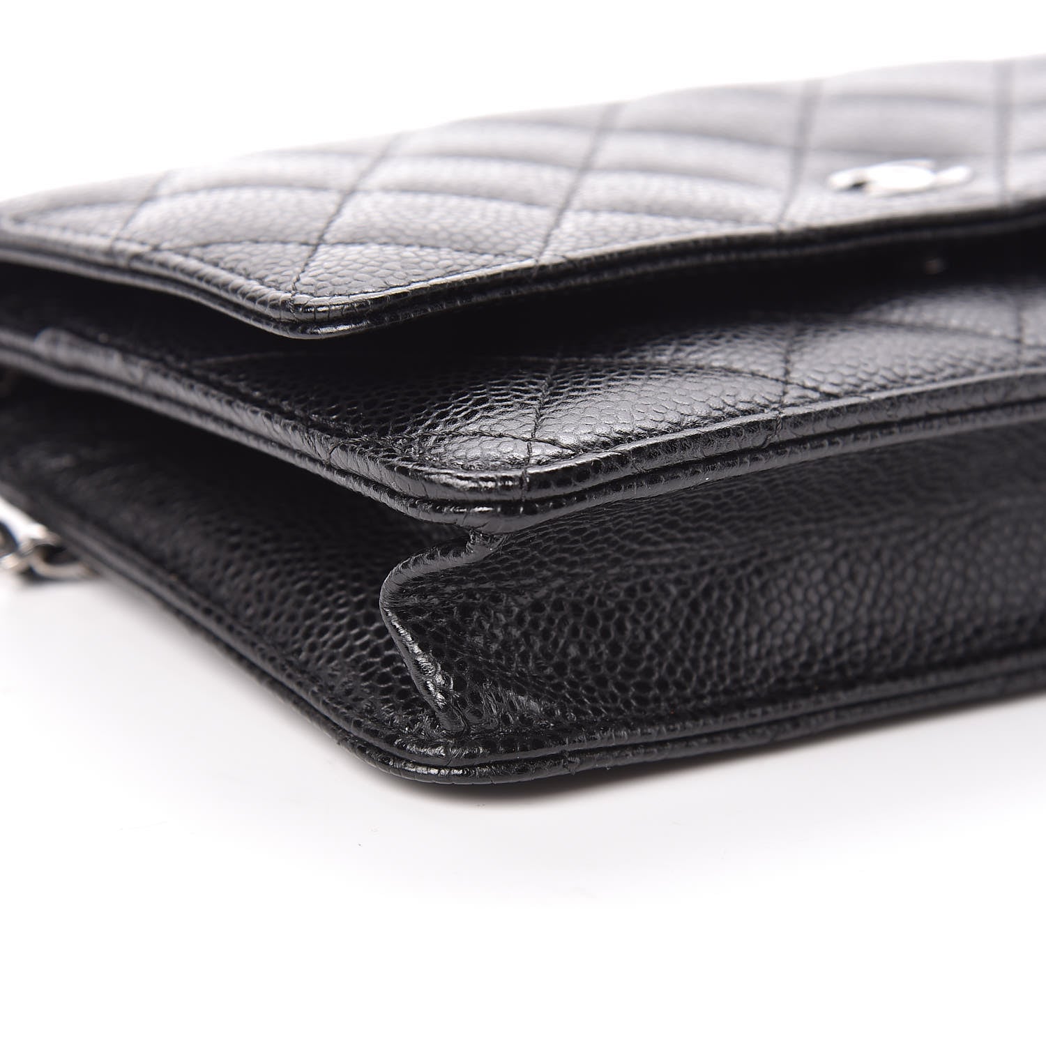 Chanel Caviar Quilted Wallet On Chain WOC Black 10 of 12