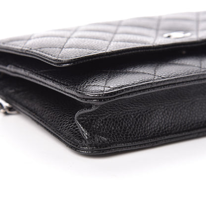 Chanel Caviar Quilted Wallet On Chain WOC Black 10 of 12