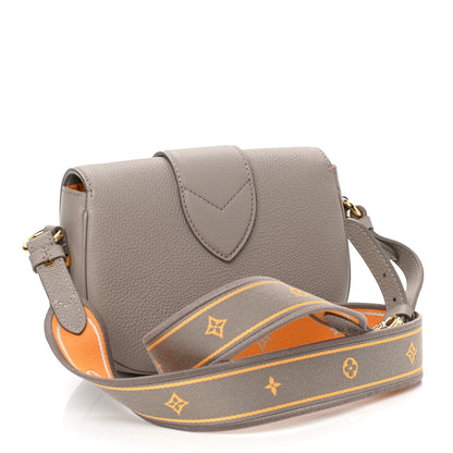 Louis Vuitton Grained Calfskin LV Pont 9 Soft PM Gris 2 of 8
