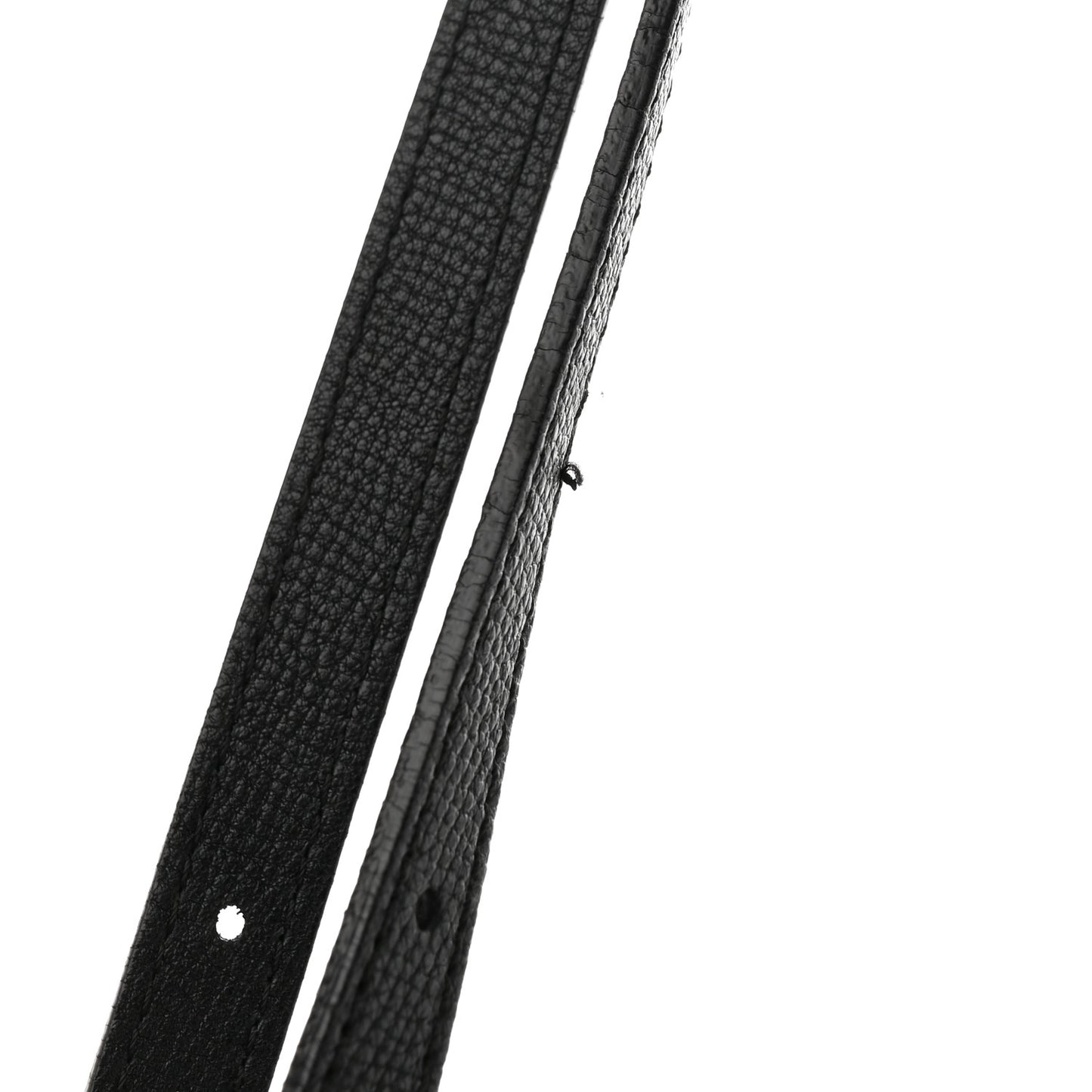 Grainy Calfskin House Check Small Canterbury Black