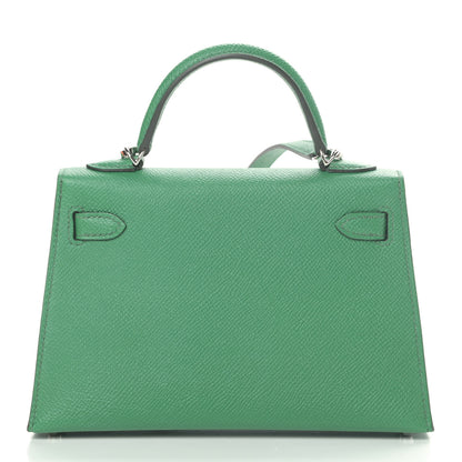 Hermes Epsom Verso Mini Kelly Sellier 20 Cactus Paille 3 of 30