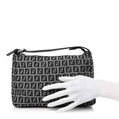 Fendi Zucchino Mini Pochette Black 2 of 7