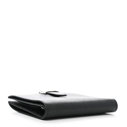 Hermes Epsom Bearn Compact Wallet Black 4 of 7