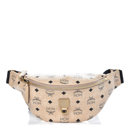 MCM Visetos Stark Belt Bag Beige 1 of 8