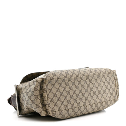 Gucci GG Plus Monogram Messenger Diaper Bag Dark Brown 4 of 11