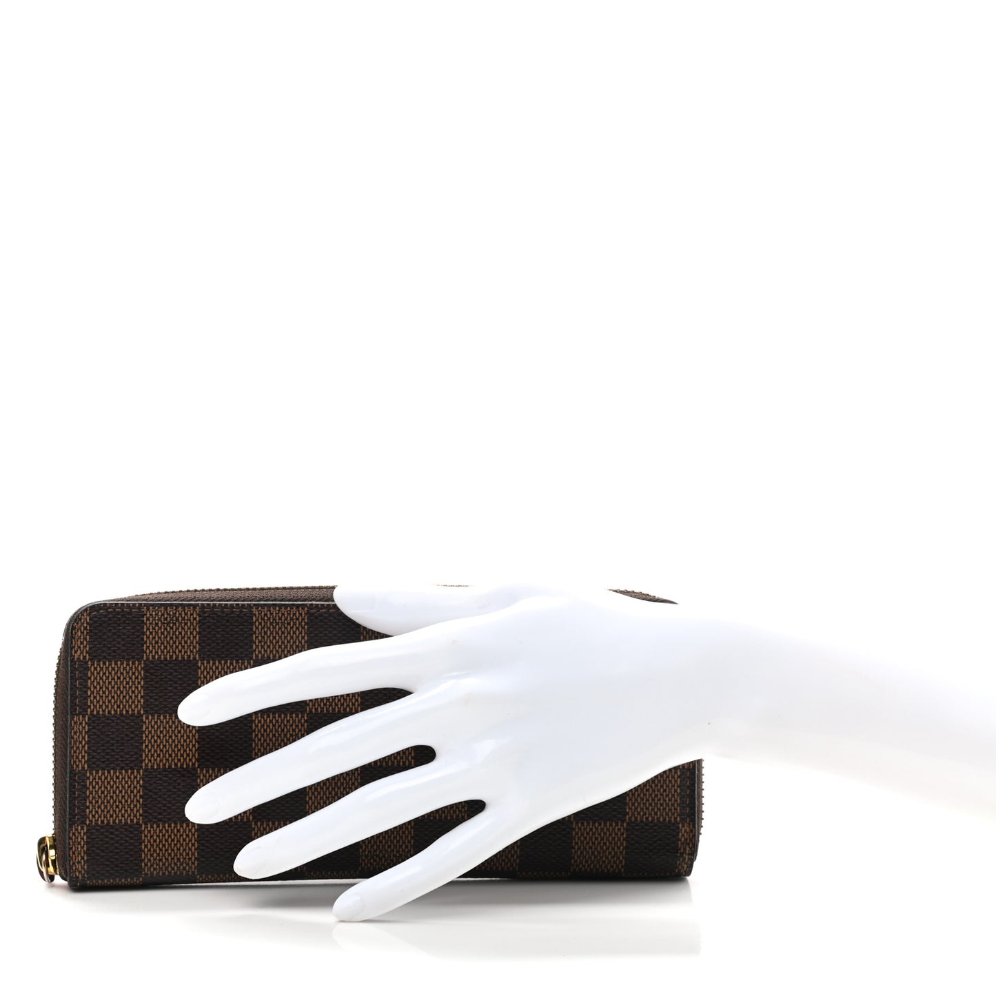 Damier Ebene Clemence Wallet Cherry