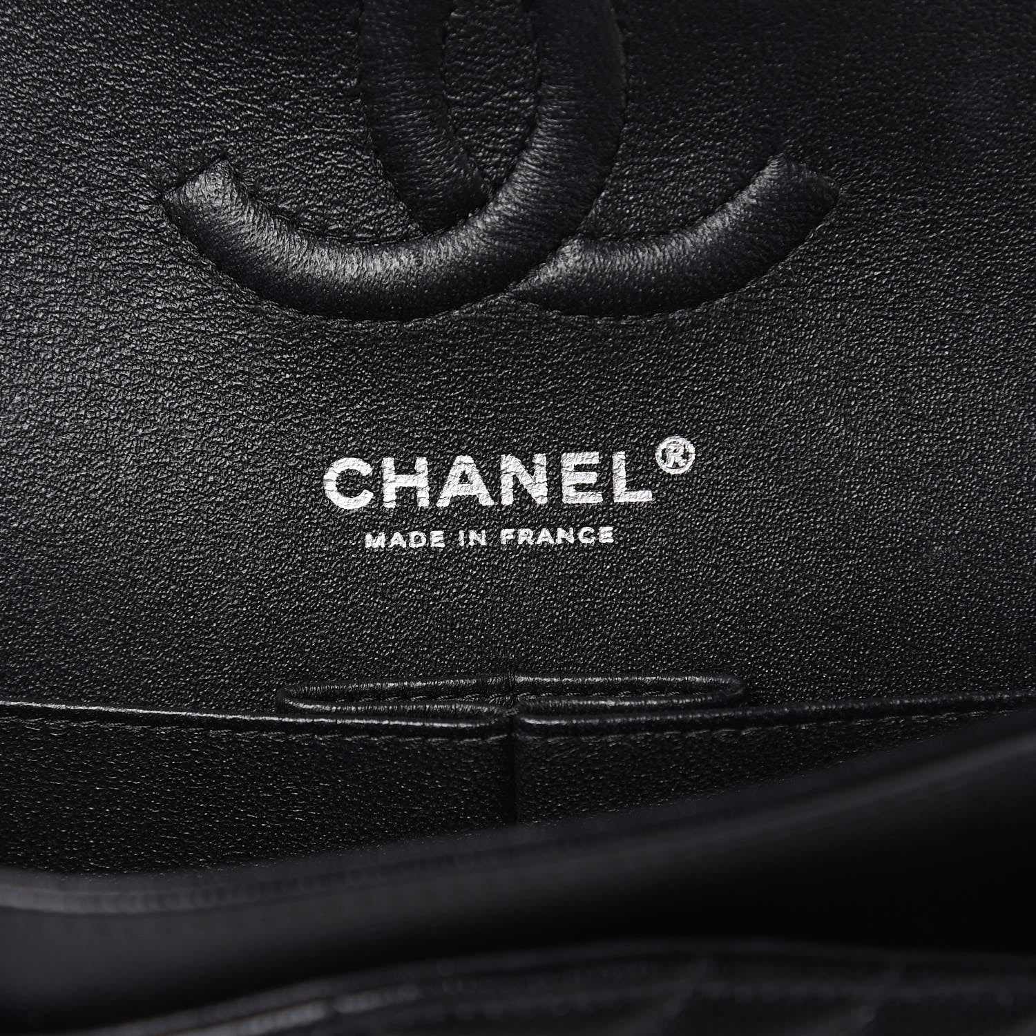 Chanel Caviar Chevron Quilted Medium Double Flap Black 6 of 11