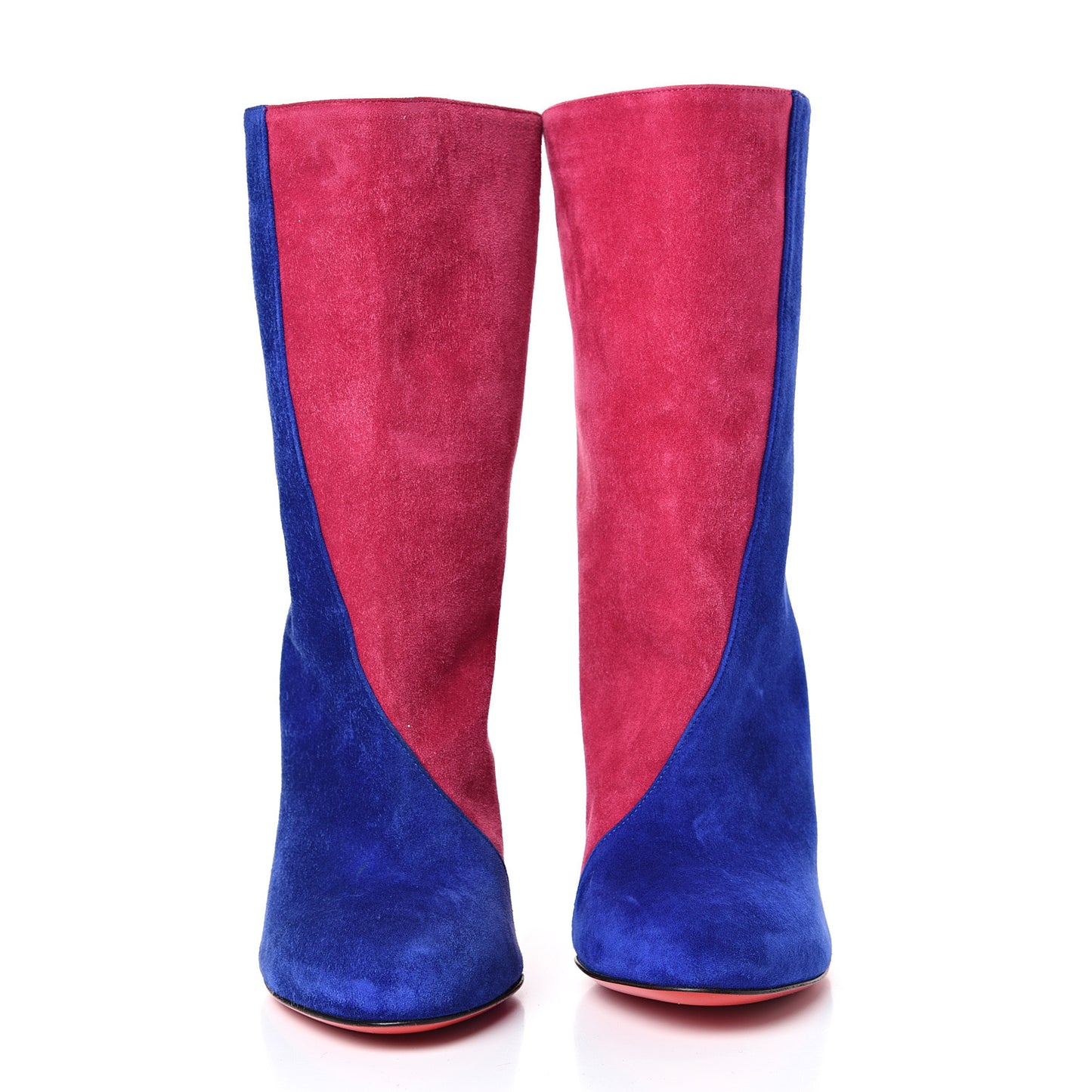 Veau Velours Botty Double 100 Ankle Boots 36 Azulejo
