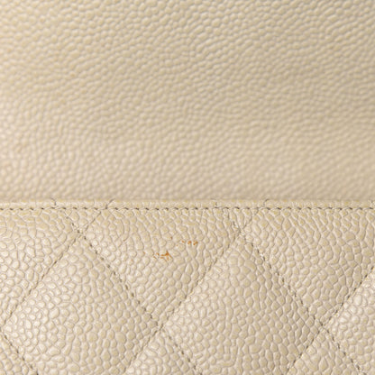 Chanel Caviar Quilted Envelope Flap Crossbody Light Beige 11 of 14