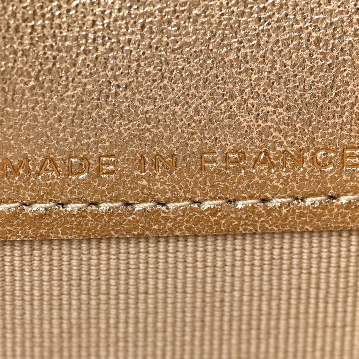 Metallic Lambskin Quilted Flap Card Holder Wallet Gold