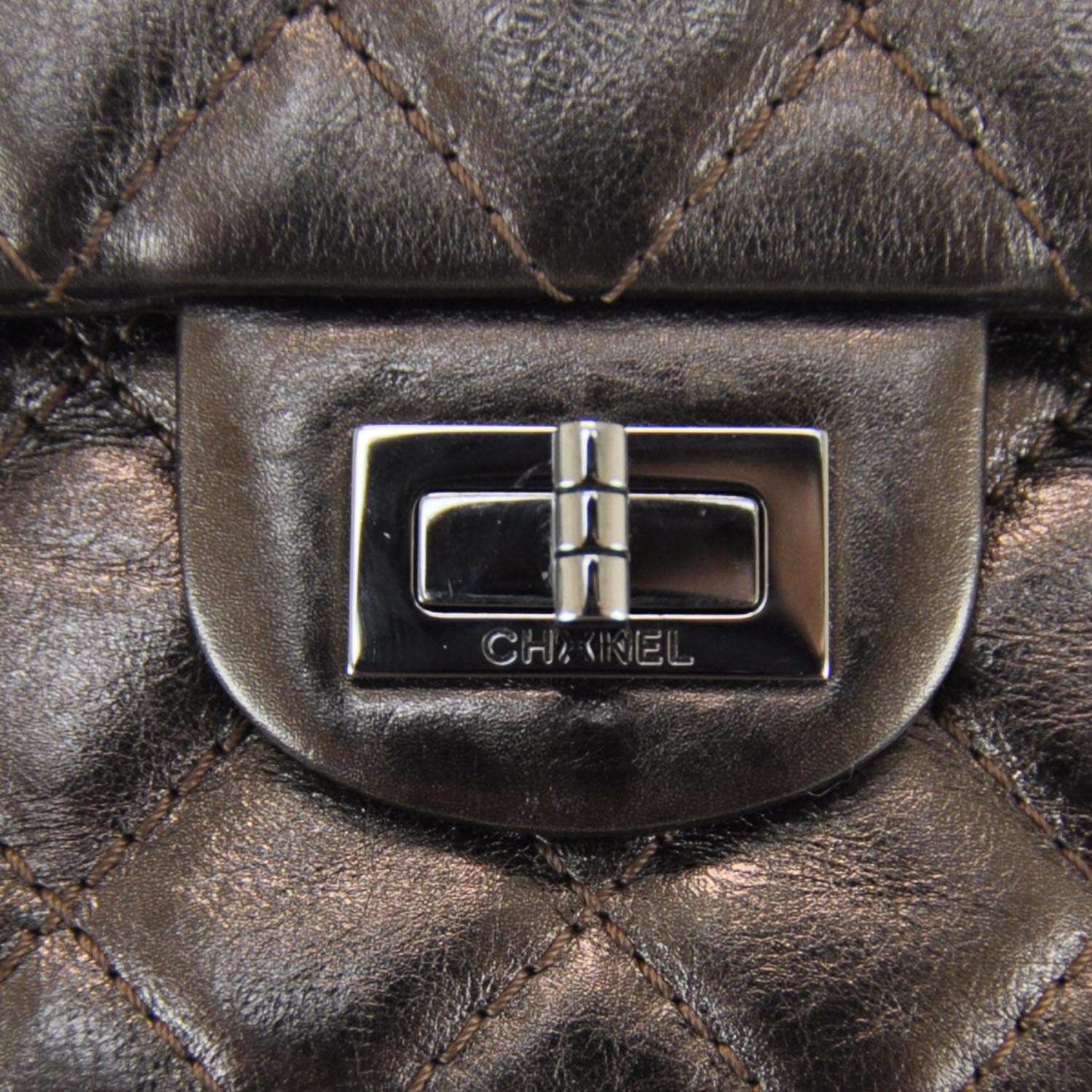 Chanel Calfskin 2.55 Reissue 226 Flap Bronze 5 of 9