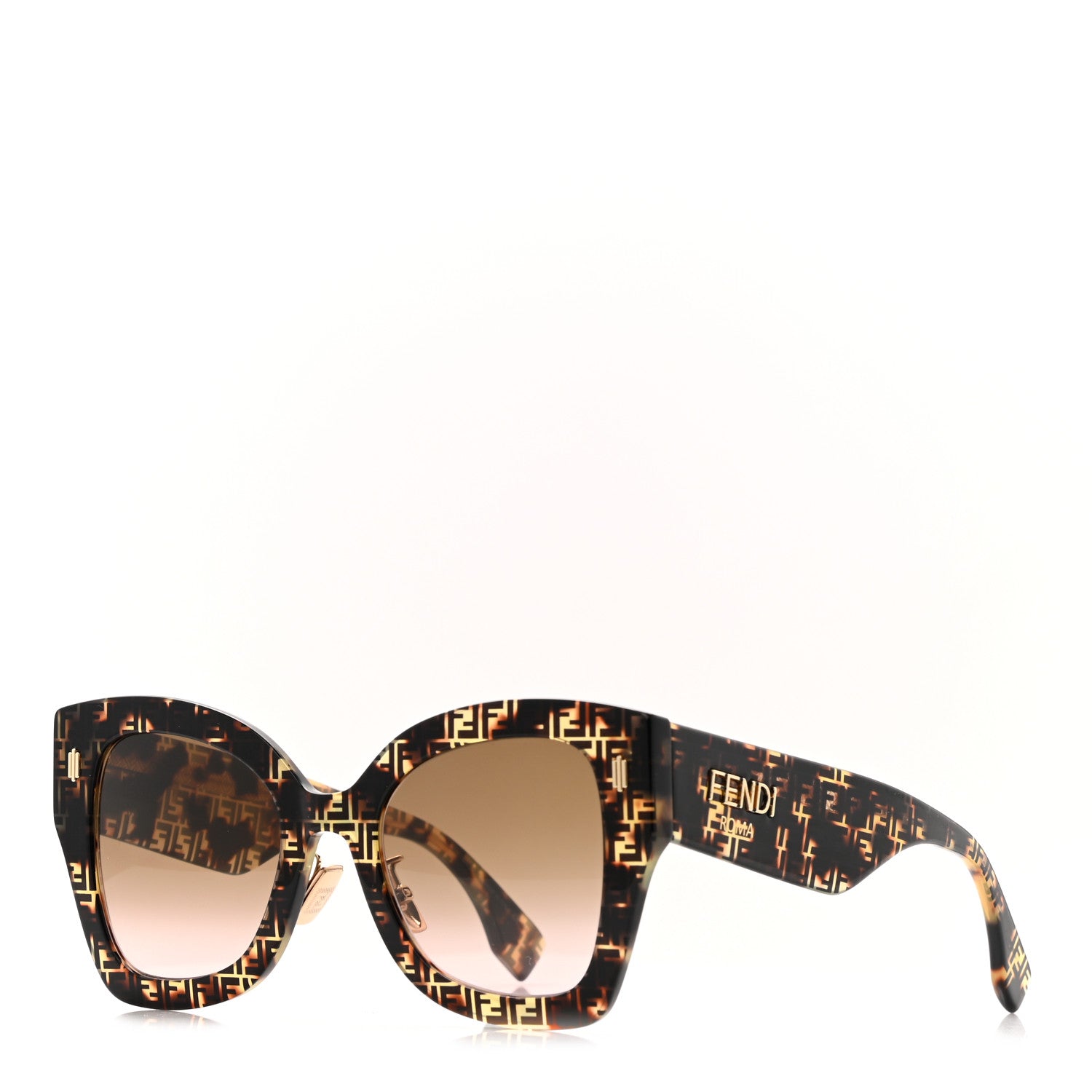 Fendi Acetate FF 53mm Sunglasses 0434/S Tortoise 1 of 7