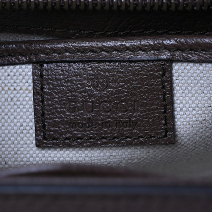 Gucci Monogram Jumbo GG Textured Dollar Calfskin Web Small Bamboo 1947 Top Handle Bag Camel Ebony New Acero 7 of 11