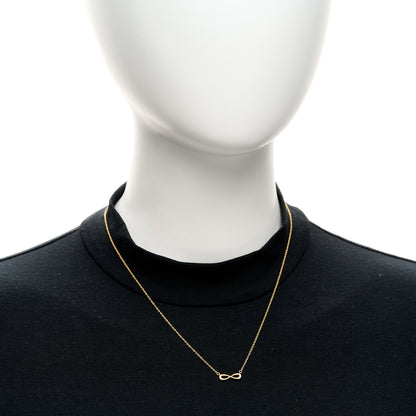Tiffany 18K Yellow Gold Infinity Pendant Necklace 2 of 4