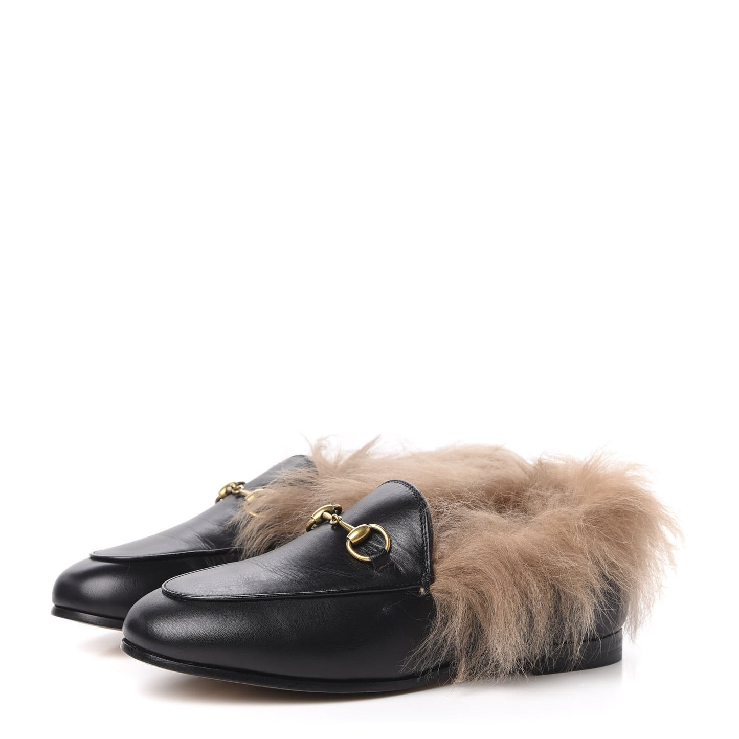 Malaga Kid Fur Womens Jordaan Loafers 35 Black Natural