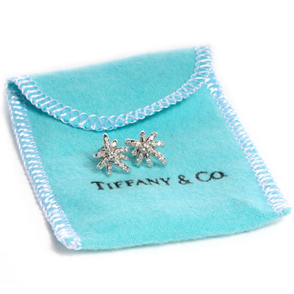 Tiffany Platinum Diamond Fireworks Earrings 5 of 5