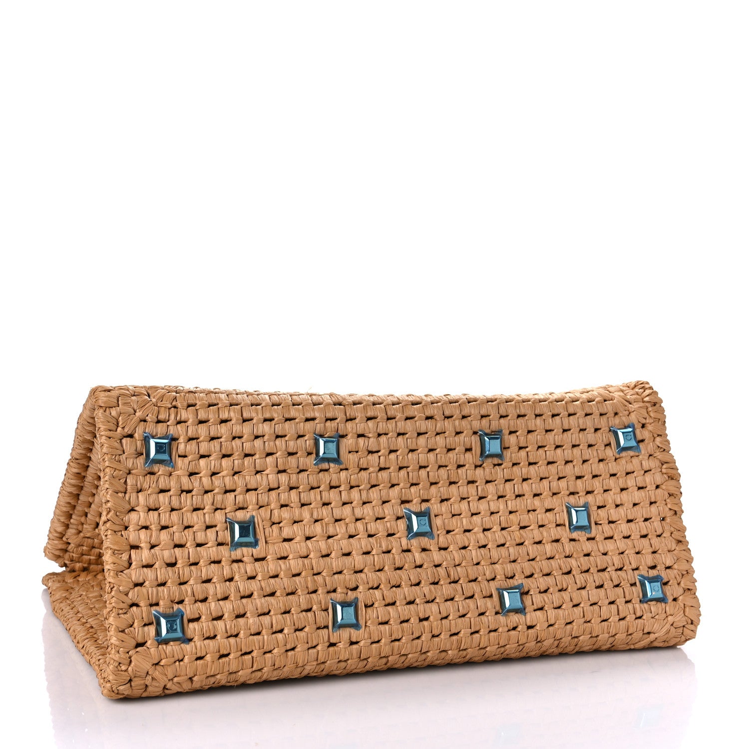 Salvatore Ferragamo Raffia XL Studio Box Tote Natural 6 of 10