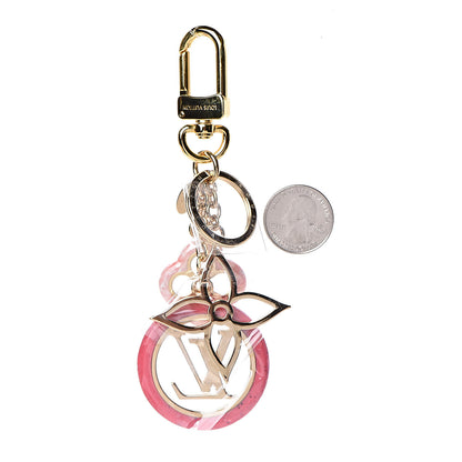 Louis Vuitton Colorline Bag Charm Key Holder Pink Glitter 2 of 4