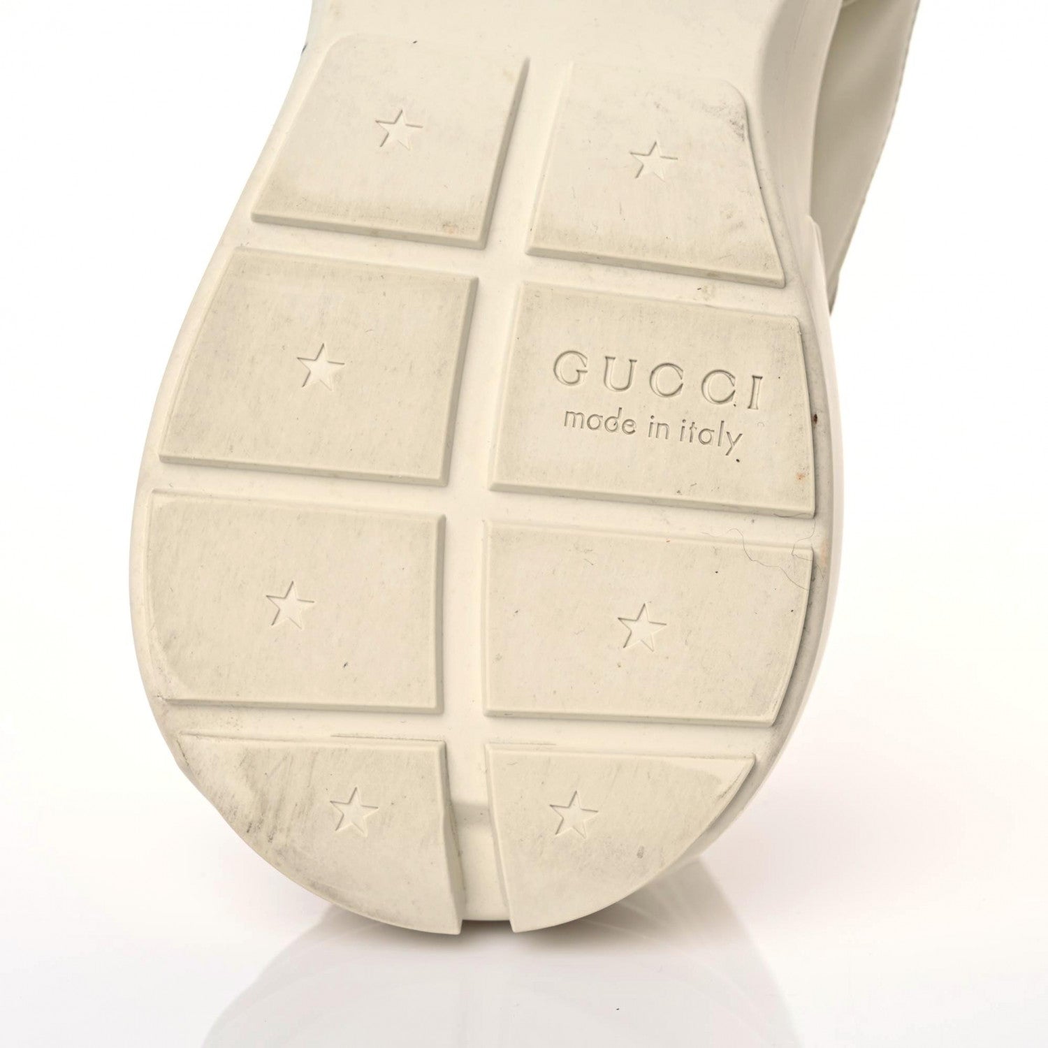 Gucci X DISNEY Calfskin Donald Duck Mens Rhyton Sneakers 9.5 Ivory 7 of 19