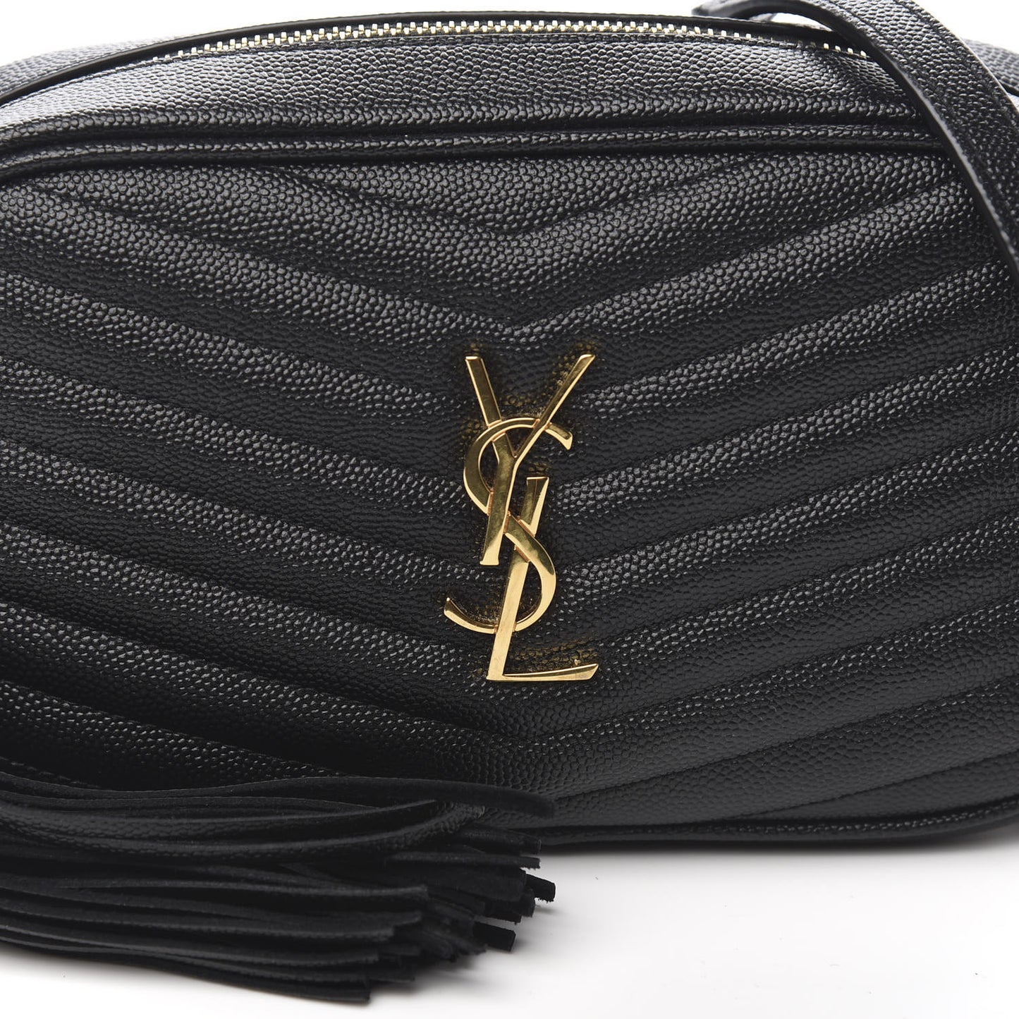 Grain De Poudre Matelasse Monogram Mini Lou Camera Bag Black