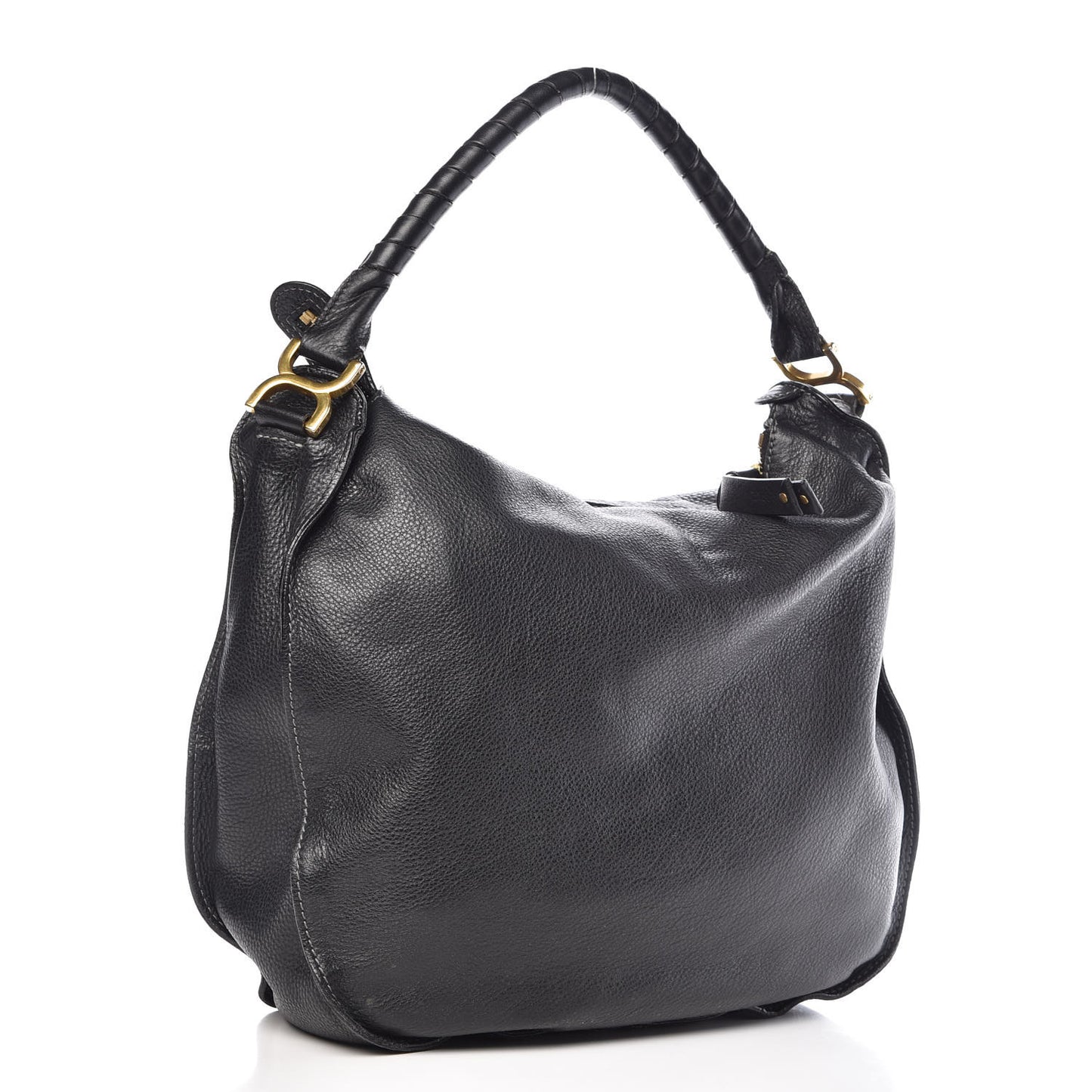 Calfskin Large Marcie Hobo Black