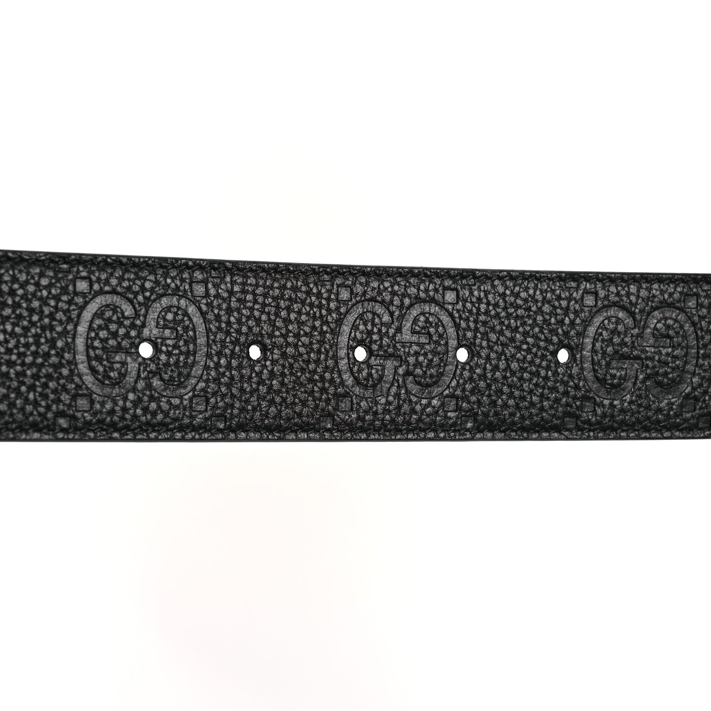 Piuma Calfskin Jumbo GG Embossed Interlocking G 40mm Belt 105 42 Black